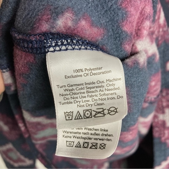 Eddie Bauer fleece quarter zip pullover size large - Picture 7 of 7